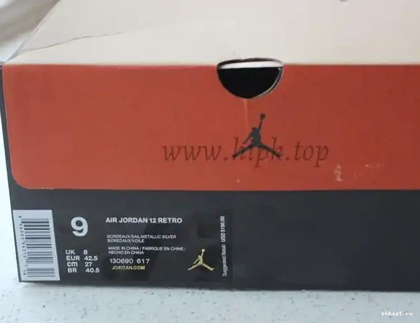 12 Authentic “Bordeaux” Jordan Air 0508